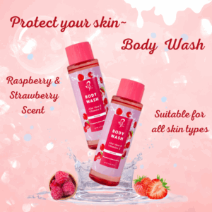 Custom Strawberry Roseberry Fruit Aloe Vera Vitamin E Natural Body Wash... - product view