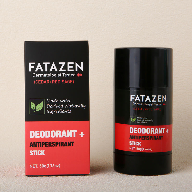 FATAZEN Wholesale Herbal Deodorant Antiperspirant Stick Body Natural Vegan Sandal Amber Sweat Odor Balm Deodorant Stick