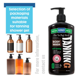 GUOCUI BIO TECH Wholesale Vegan Pure Natural Coconut Oil Non Sticky Tanning Sun Kissed Glow Self Tanning Shower Gel Body Wash