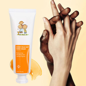 Private Label Whitening Body Lotion Deep Moisturizing Hand Cream OEM Natural Shea Butter Milk Honey Repairing Hand Cream