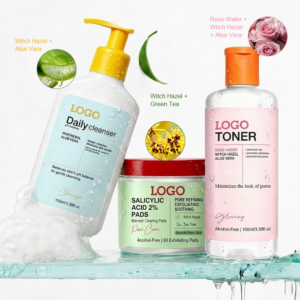FATAZEN OEM Moisturizing Repairing Refreshing Smoothing Intense Blackhead Removal Skin Clearing BHA Salicylic Acid Skincare Set