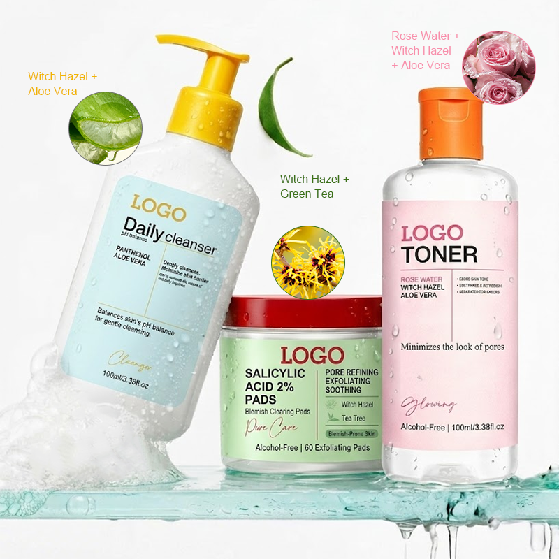 FATAZEN OEM Moisturizing Repairing Refreshing Smoothing Intense Blackhead Removal Skin Clearing BHA Salicylic Acid Skincare Set