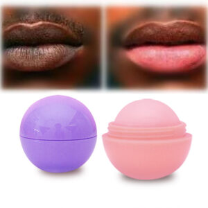 Custom Logo Vegan Organic Lip Care Moisturizing Chapstick Wholesale Price Lip Cream Exfoliating Purple Round Ball Pink Lip Balm