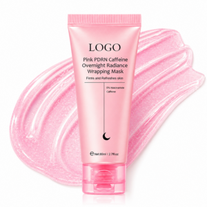 GUOCUI BIO TECH Korean Face Skin Care Face Hydrating Anti Aging Wrinkle Pink PDRN Caffeine Collagen Night Wrapping Mask for Face