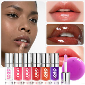 GUOCUI BIO TECH WaterProof Fashion Lip Oil Vegan Wholesale Lip Plumper Oil Big Brush Head Lip Gloss Fruits Scent Lip Glaze Oils