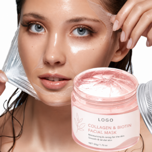 OEM Hydrating Brightening Balancing Softening Intense Moisture Healthy Radiant Smooth Skin Collagen Biotin Peel Off Facial Mask