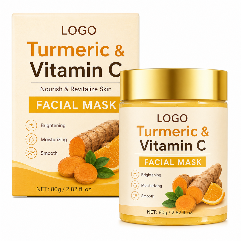 OEM Nourishing Repairing Moisturizing Revitalizing Intense Hydration Healthy Glow Radiant Turmeric Vitamin C Peel Off Mask