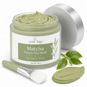 Private Label OEM ODM Wholesale Custom Logo Professional Spa Quality Oily Skin Treatment Purifying Matcha Green Tea Mask
