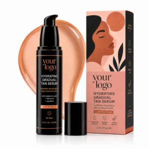 High Quality Private Label Tanning Serum Buildable Color Daily Hydration Sun Kissed Finish Face Body Hydrating Gradual Tan Serum