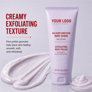 Premium Private Label OEM Wholesale 10% AHA Smooths Rough Skin Dual Exfoliation Brightening Exfoliating Body Polish