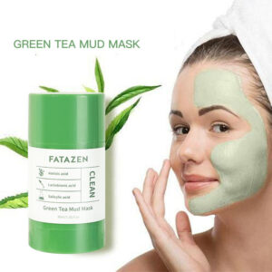 Wholesale OEM Organic Green Tea Clay Mask Stick Skin Care Beauty Natural Solid Green Tea Facial Masking Stick Cleansing Mud Mask