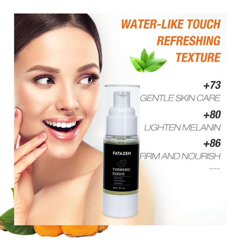 Private Label Skin Care Brightening Antioxidant Anti-acne Turmeric Face Serum Hydrating Oil Control Moisturizing Facial Serum