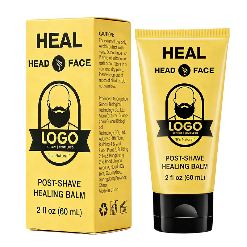 GUOCUI BIO TECH Organic Men's Beard Care After Shave Cream Nourishing Aftershave Balm Reduces Redness After-Shave Soothing Balm