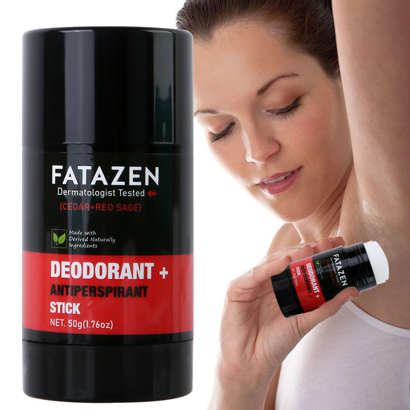 FATAZEN Hot Selling Herbal Deodorant Antiperspirant Stick Natural Vegan Cedar Red Sage Fragrance Deodor Balm Deodorant Stick