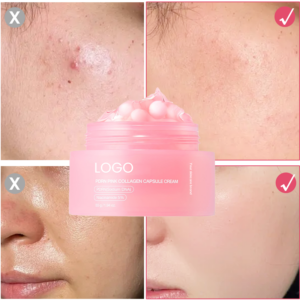 GUOCUI BIO TECH Korean Skincare Anti-aging Brightening Niacinamide Salmon DNA PDRN Pink Collagen Capsules Cream for Face