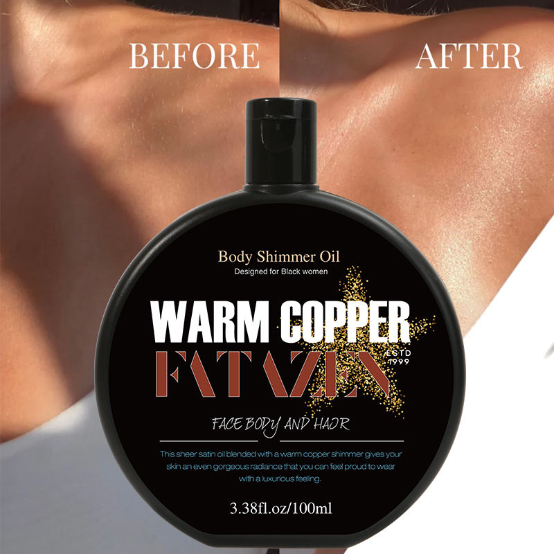 FATAZEN Nature Sunbed Friendly Sun Tan Gel Tanning Accelerator Cream Outdoor Makeup Shimmer Body Oil Organic Shimmering Oil