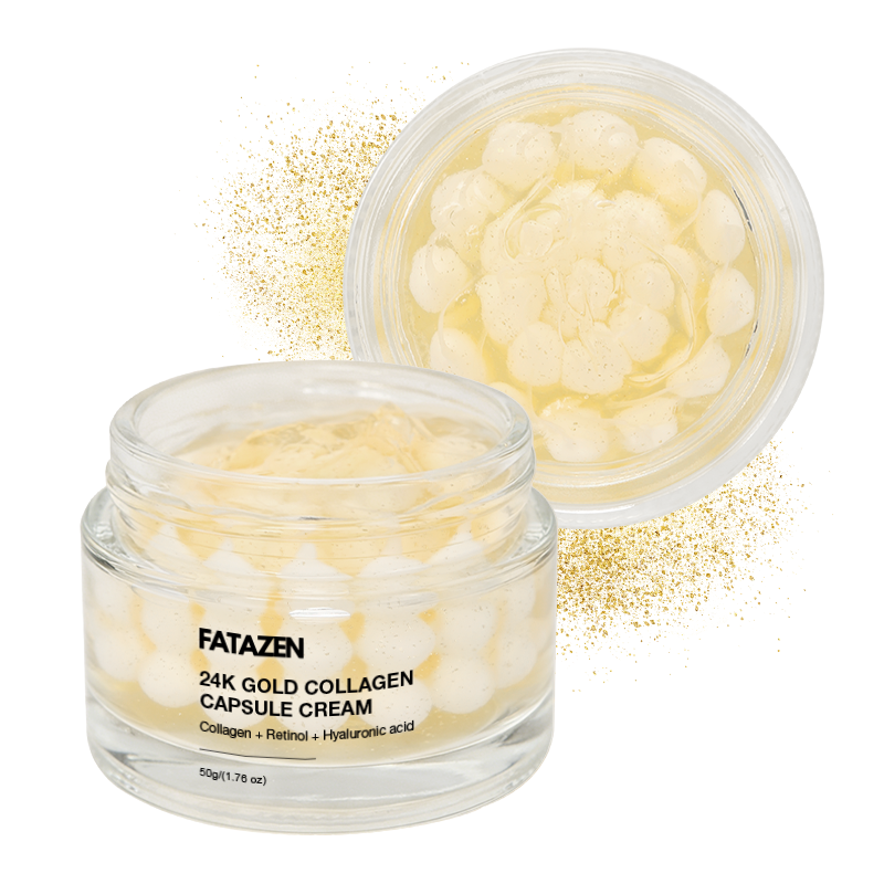 GUOCUI BIO TECH New Arrive Deep Hydrating Moisture Lock Face Cream Retinol Intense Glowing 24k Gold Collagen Capsule Face Cream