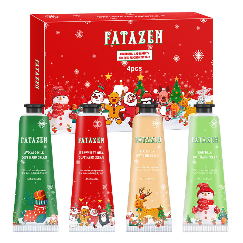 FATAZEN Wholesale Hand Cream Lotion Customizable Fruit Skin Care Series Christmas Body Cream Best Moisturizer Cream for Dry Skin