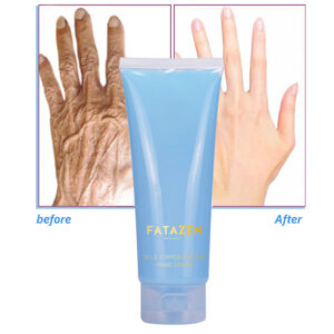 OEM ODM Moisturizing Squeeze Tube Hand Cream Refreshing Hand Lotion Skin Care Products Blue Copper Peptide Repairing Hand Cream