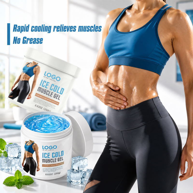 OEM Menthol Peppermint Eucalyptus Aloe Instant Cooling Sore Muscle Relief Refreshing Athlete Professional Ice Cold Muscle Gel