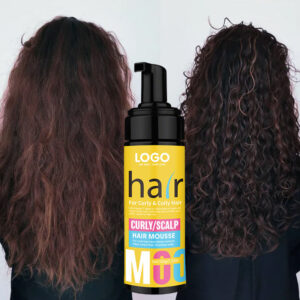 GUOCUI BIO TECH Custom Logo Vegan Control Hair Styling Foam Strong Hold Curly Wig Mousse Natural Organic Wavy Curly Hair Mousse