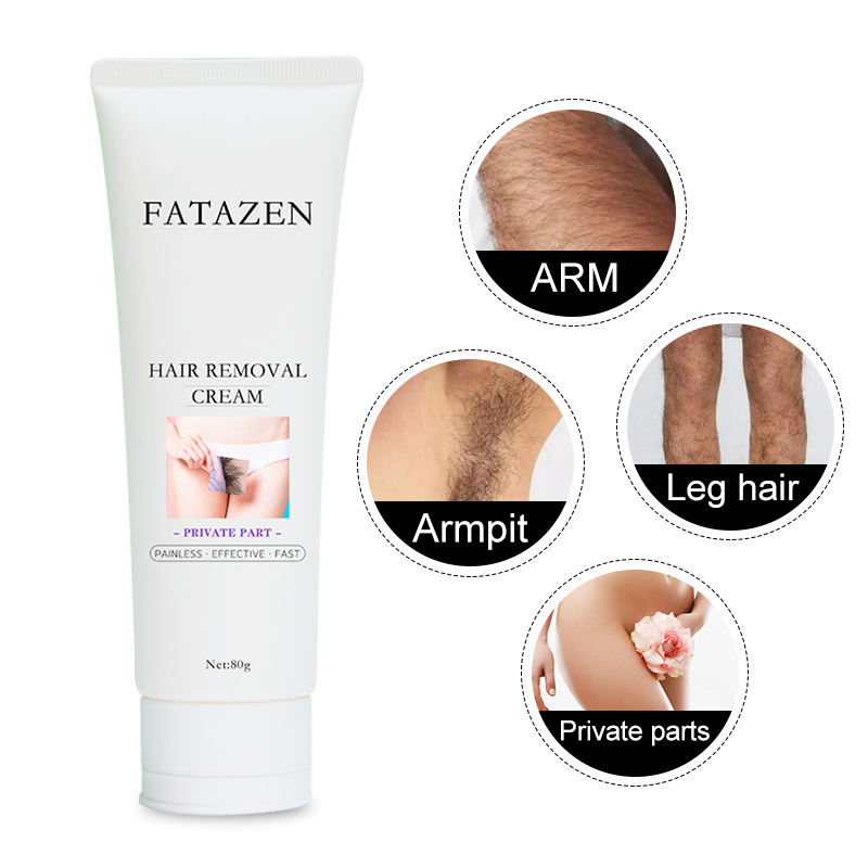 OEM/ODM Private Label Herbal Painless No Odor Non-Irritating Hair Removal Pubic Bikini Area Sensitive Formula Depilatory Cream