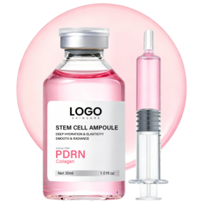 OEM ODM Deep Hydration Skin Barrier Soothing Plumping Revitalizing Brightening Pink Serum Salmon DNA Collagen PDRN Ampoule Serum