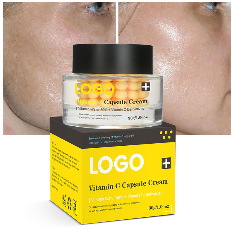 GUOCUI BIO TECH Brightening Hydrating Whitening Anti-aging Dark Spot Removal Fights Dullness Vitamin C Capsule Facial Cream