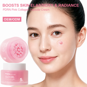 High Quality Nourishing Repairing Firming Lifting Boosting Radiant Glow Anti Wrinkle PDRN Salmon DNA Pink Collagen Capsule Cream
