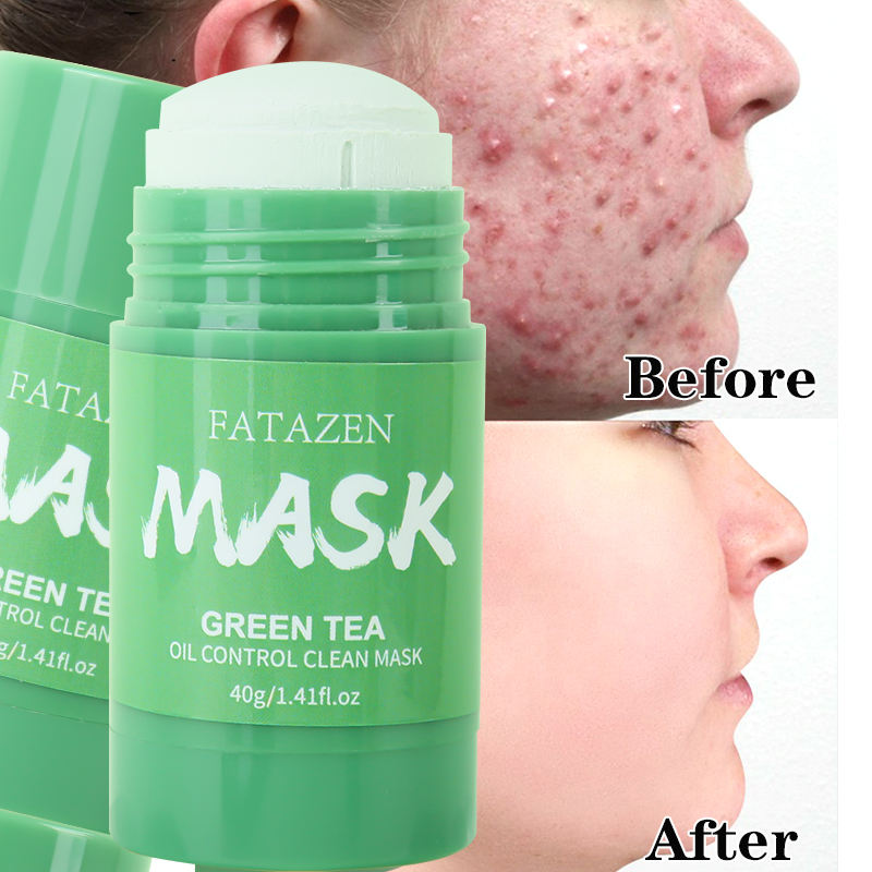 Private Label Organic Eggplant Clay Mask Stick Wholesale Facial Clay Mud Solid Green Tea Ance Treatment Mud Mask Stick