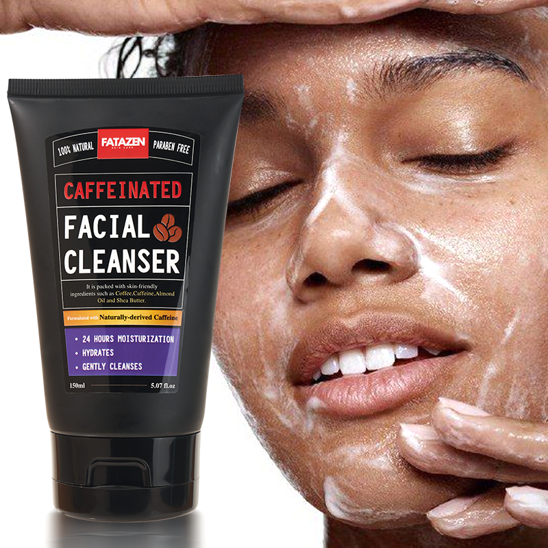 FATAZEN Private Label Korean Skin Care Deep Moisturizing Korea Foaming Facial Cleanser Organic Anti-Acne Caffeine Face Wash Gel