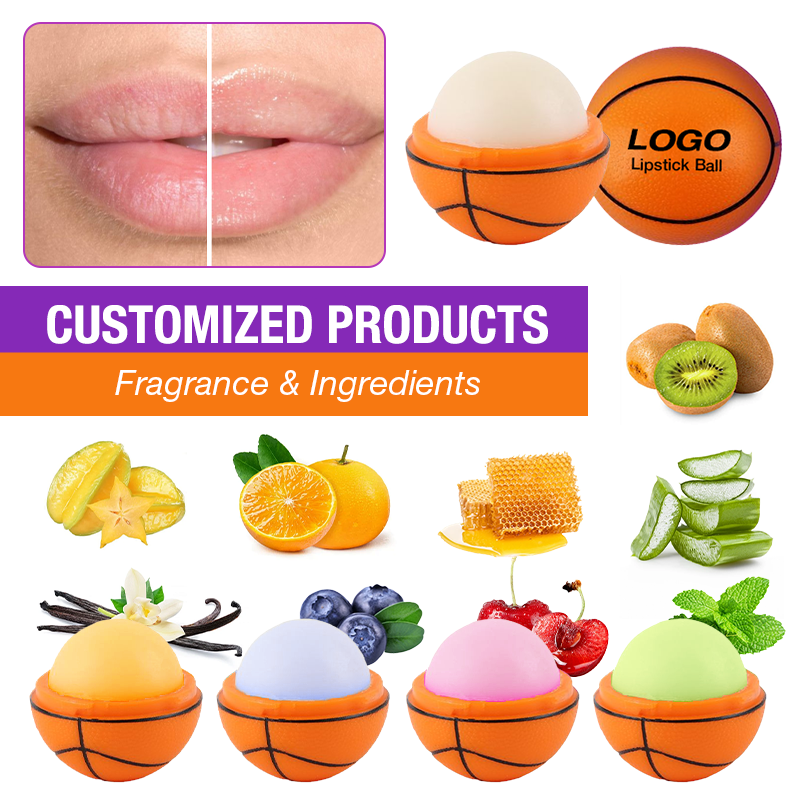 GUOCUI Bio Tech Vegan Chapstick Nourishing Lip Cream Hydrating Lippie Round Soothing Improves Dull Lips Basketball Lip Balm