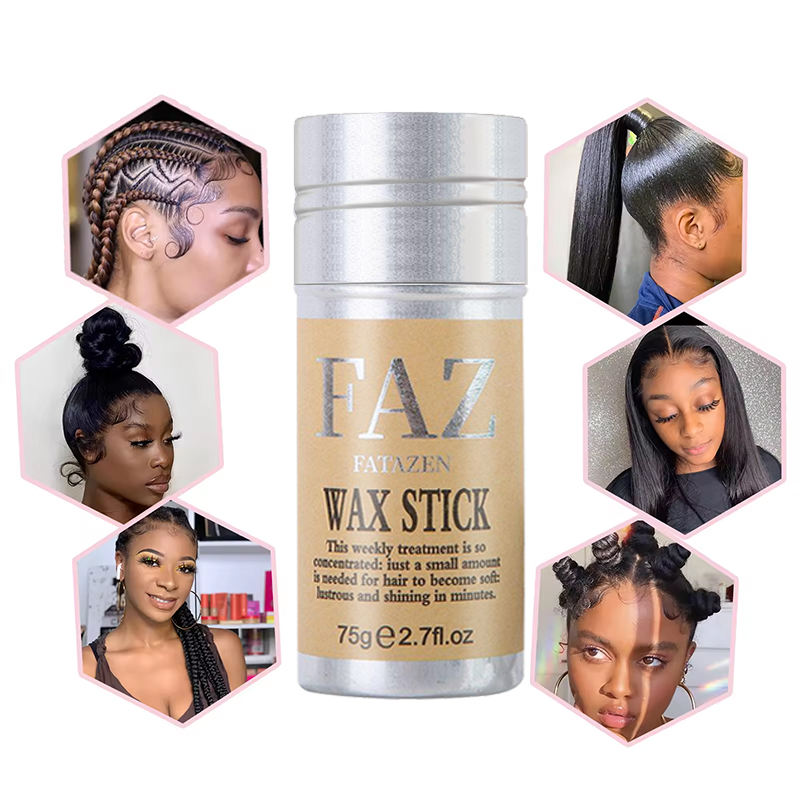Custom Logo Unisex Matte Gummy Hair Wax Stick for Wigs OEM Long Lasting Hair Styling Products Edge Control Hair Wax Stick