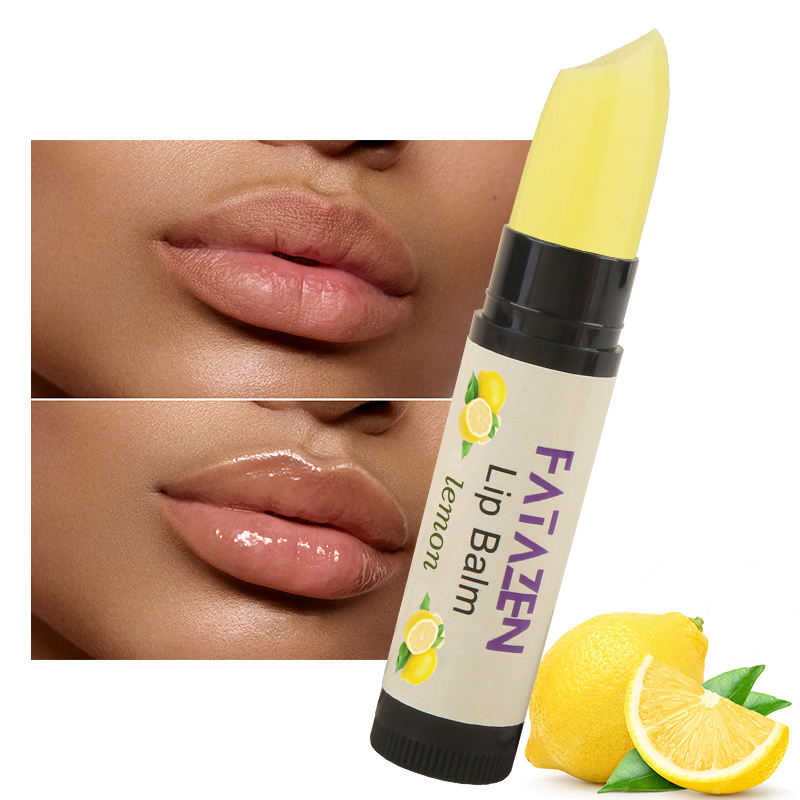 Custom Logo Vegan Organic Moisturizing Chapstick OEM ODM Shea Butter Honey Lemon Lips Cream Exfoliating Repairing Lip Balm