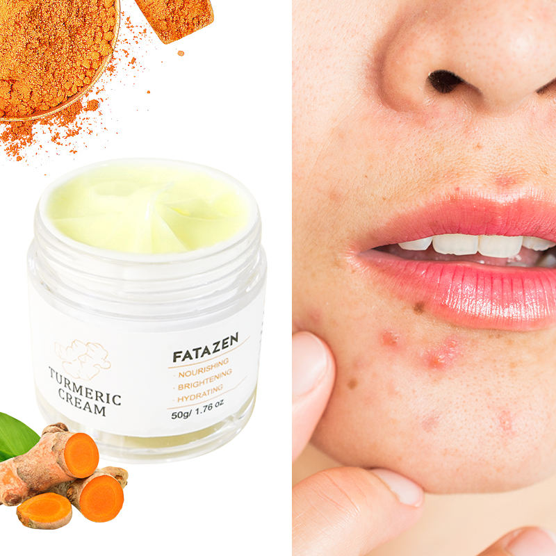 Hot Selling Private Label Refreshing Face Skin Care Products Turmeric Facial Cream Moisturizing Oil Control Face Cream