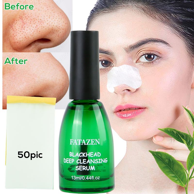 OEM Skin Care Products Deep Cleansing Blackhead Remover Patch for Nose Tea Tree Pore Cleanser Natural Plant Pore Treatment Serum