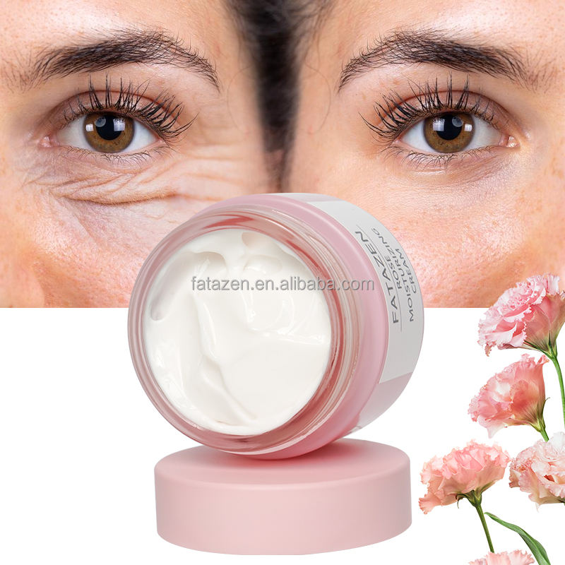 Private Label Long Lasting Hydration Damascus Rose Moisturizer OEM Skincare Anti Aging Aloe Vera Moisturizing Facial Cream